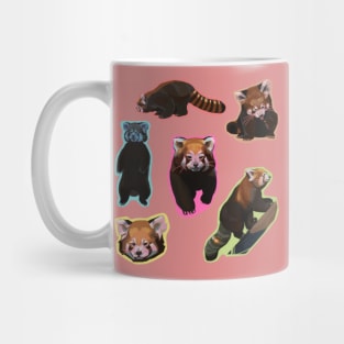 Red Panda Pattern Mug